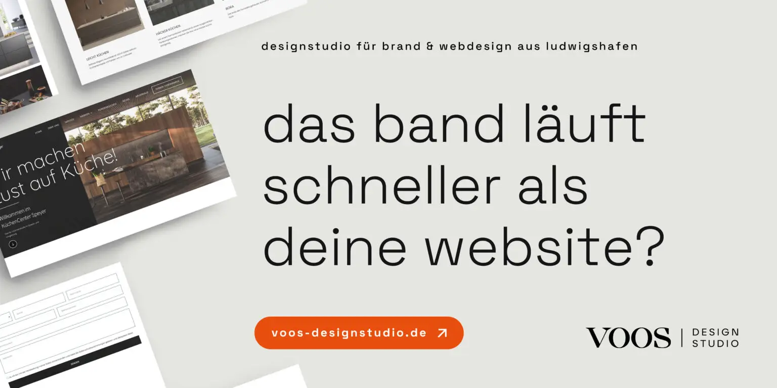 Kassenband Werbung von voos designstudio